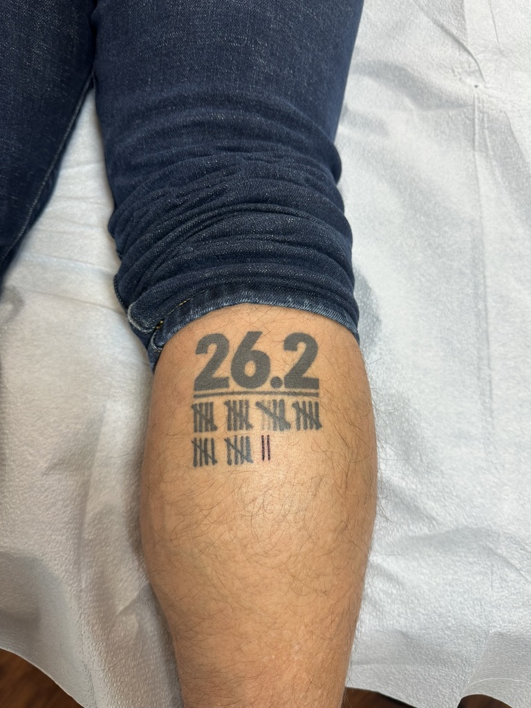 Matt Coneybeare - Marathon 32 - Tattoo