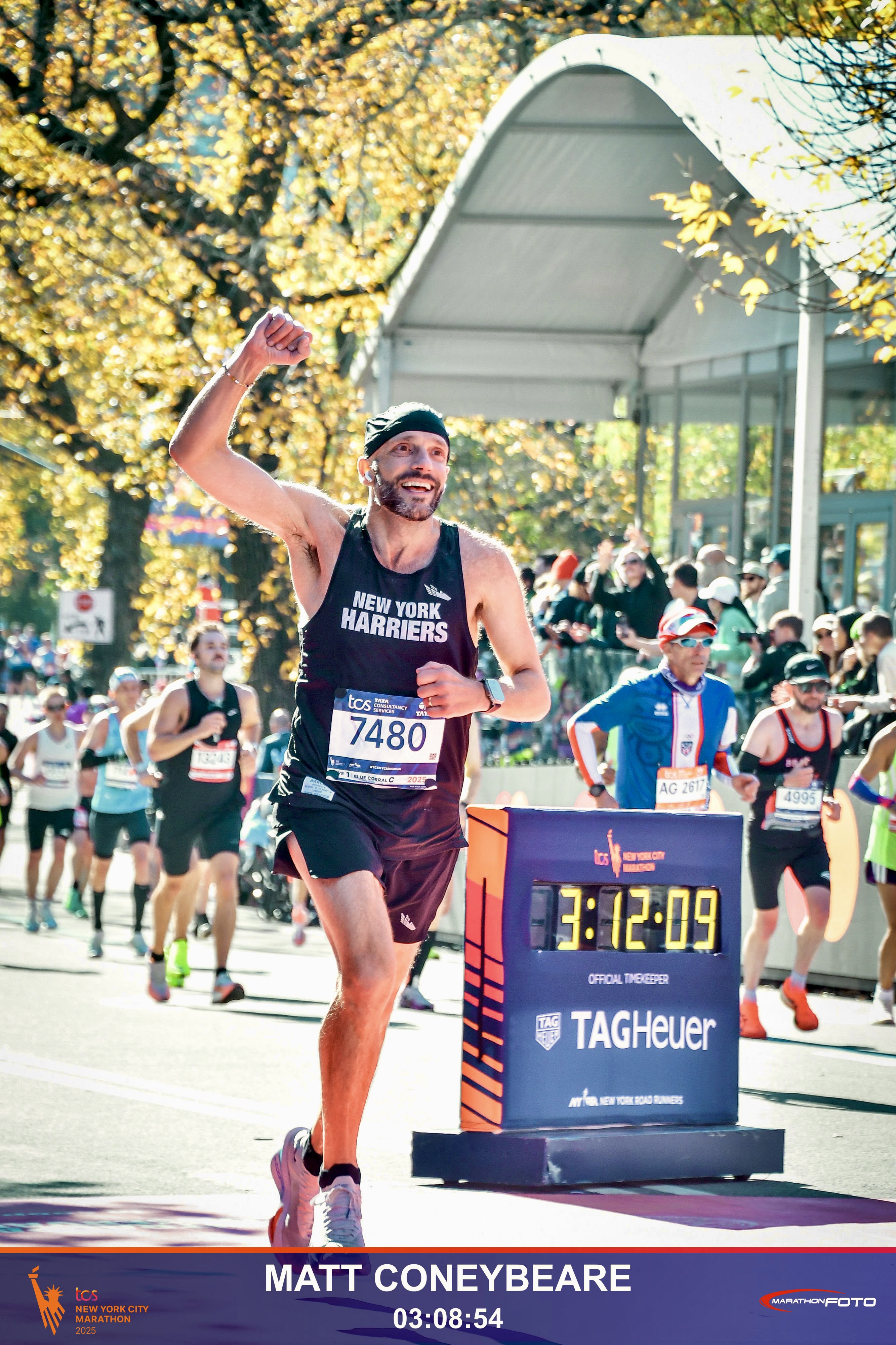 Matt Coneybeare - Marathon 39 - 2025 NYC Marathon - Finish Line